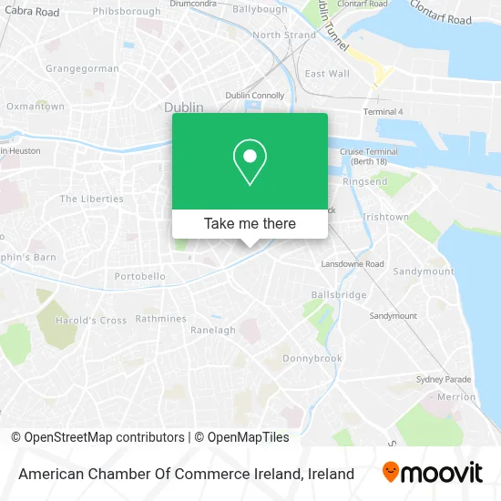 American Chamber Of Commerce Ireland map