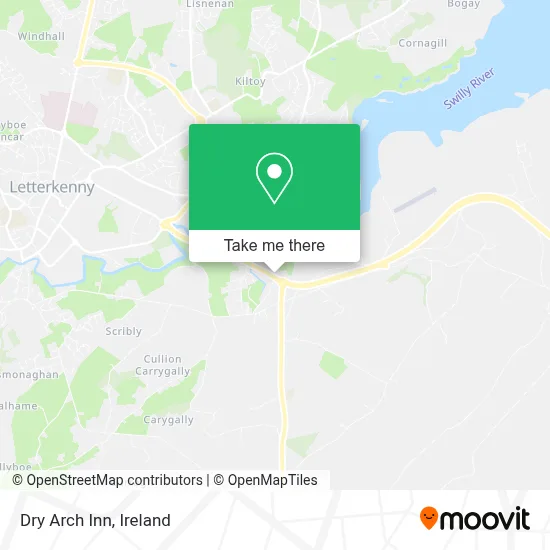 Dry Arch Inn map