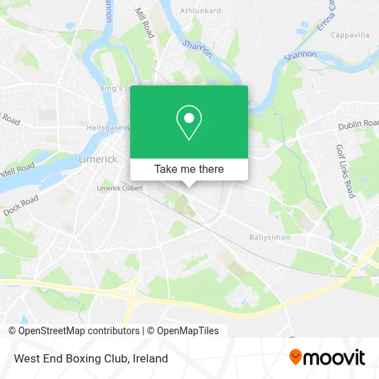 West End Boxing Club map