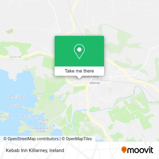 Kebab Inn Killarney map