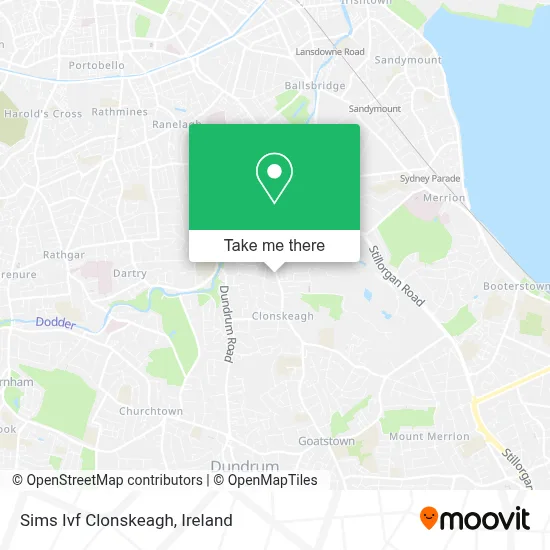Sims Ivf Clonskeagh map