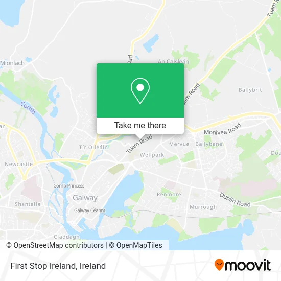 First Stop Ireland map