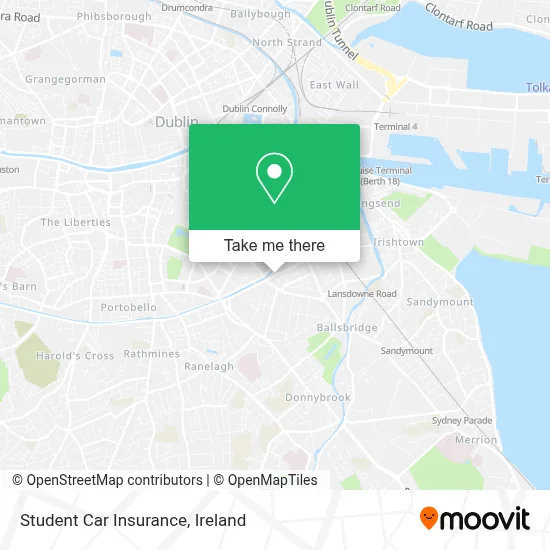 Student Car Insurance map