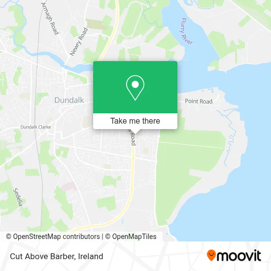 Cut Above Barber map