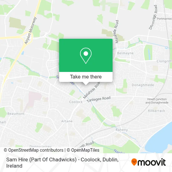 Sam Hire (Part Of Chadwicks) - Coolock, Dublin map
