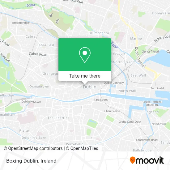 Boxing Dublin map