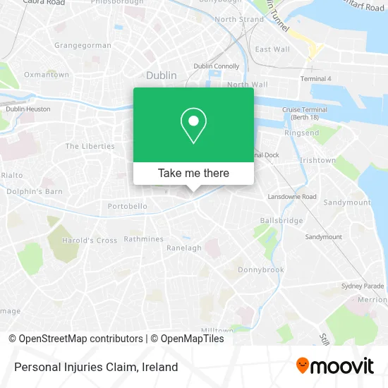 Personal Injuries Claim map