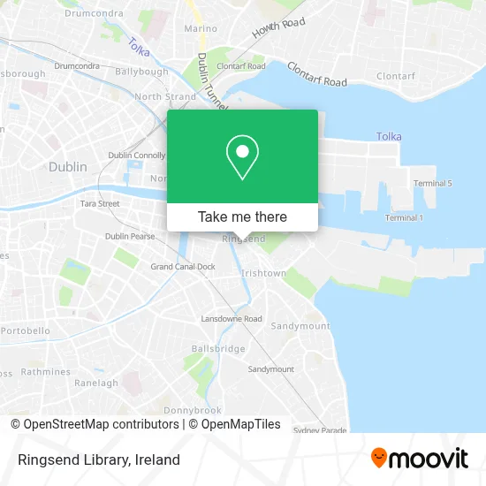 Ringsend Library map