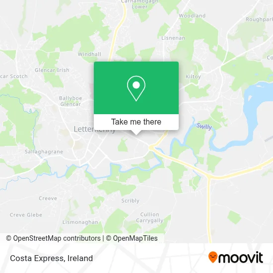 Costa Express map