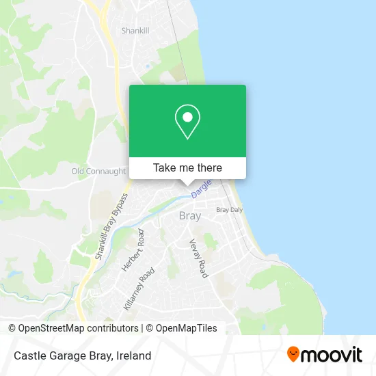 Castle Garage Bray map