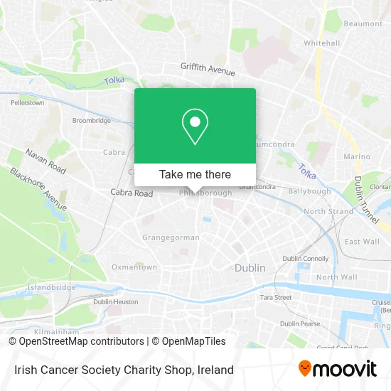 Irish Cancer Society Charity Shop map