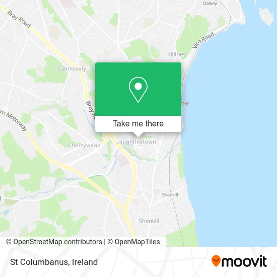 St Columbanus map