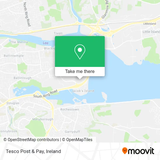 Tesco Post & Pay map