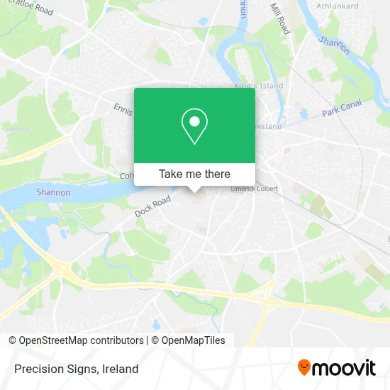 Precision Signs map