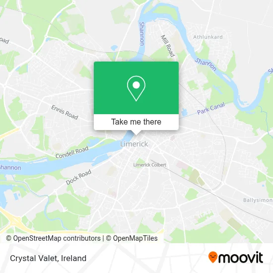 Crystal Valet map
