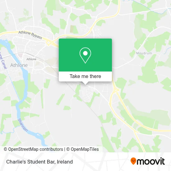 Charlie's Student Bar map