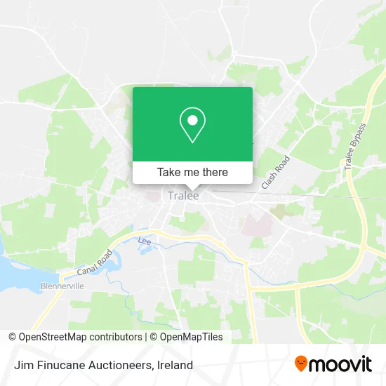 Jim Finucane Auctioneers map