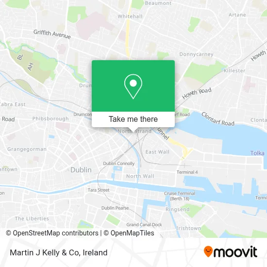 Martin J Kelly & Co map
