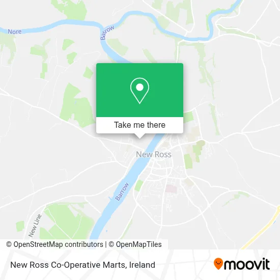 New Ross Co-Operative Marts map