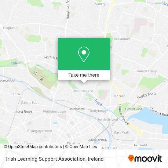 Irish Learning Support Association map