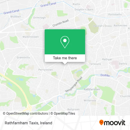 Rathfarnham Taxis map