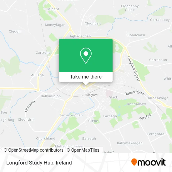 Longford Study Hub map