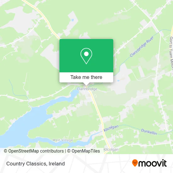 Country Classics map