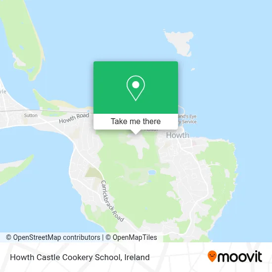 Howth Castle Cookery School map