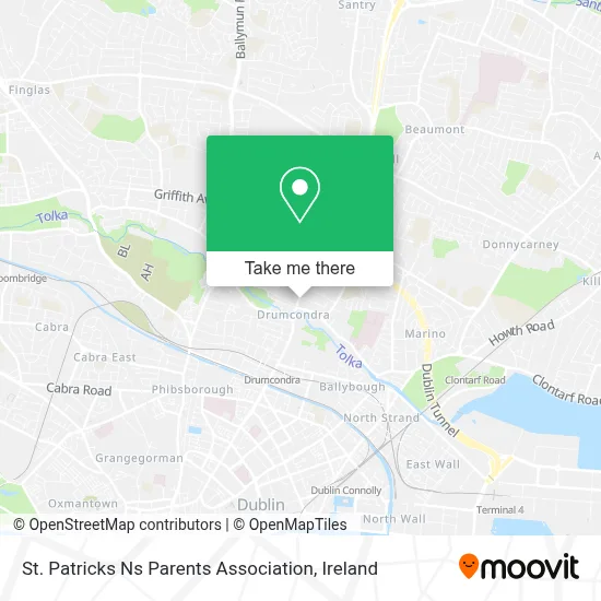 St. Patricks Ns Parents Association map