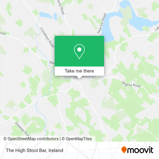 The High Stool Bar map