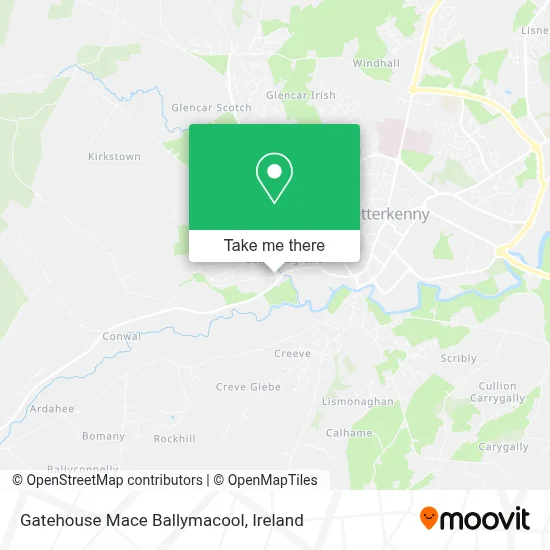 Gatehouse Mace Ballymacool map