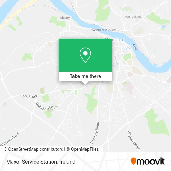 Maxol Service Station map