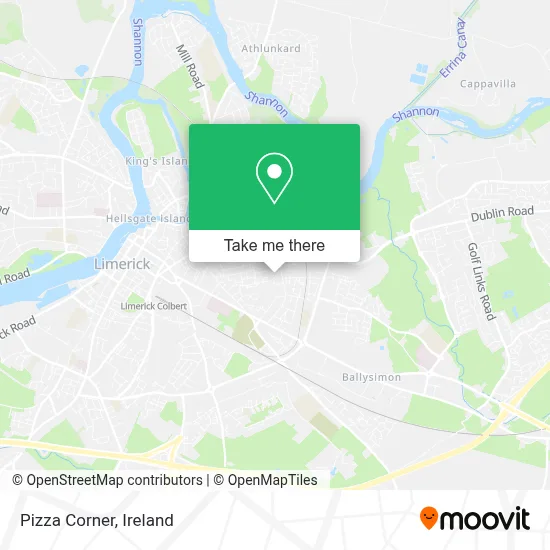 Pizza Corner map