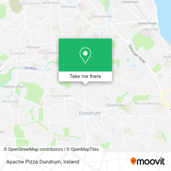Apache Pizza Dundrum map