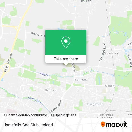 Innisfails Gaa Club map