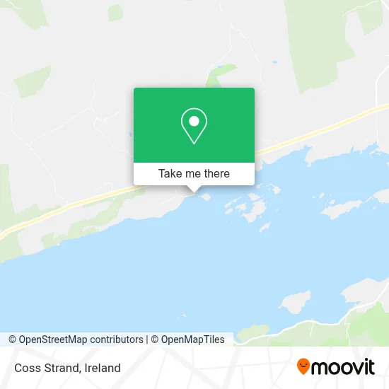 Coss Strand map