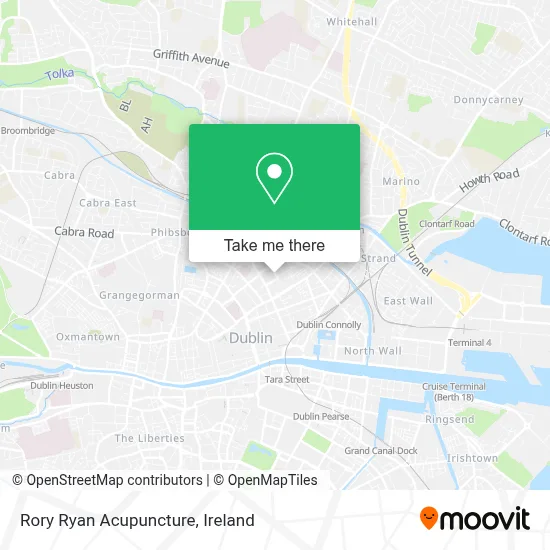 Rory Ryan Acupuncture map