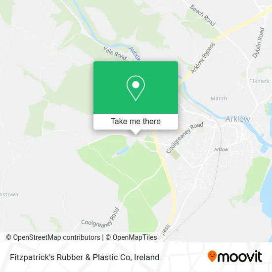 Fitzpatrick's Rubber & Plastic Co map