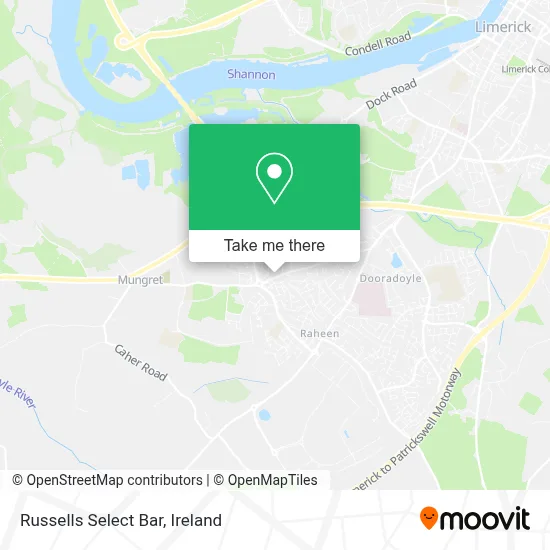 Russells Select Bar map