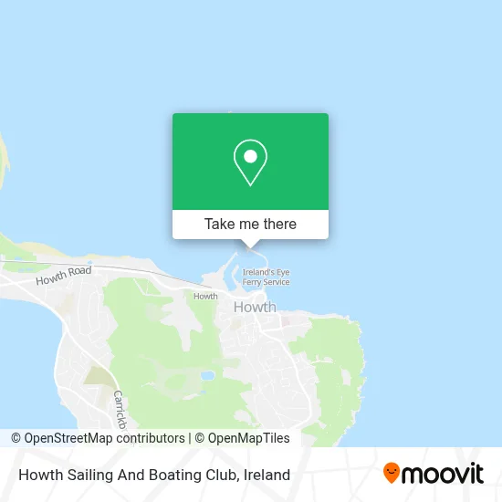 Howth Sailing And Boating Club map