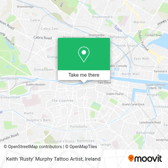 Keith 'Rusty' Murphy Tattoo Artist map
