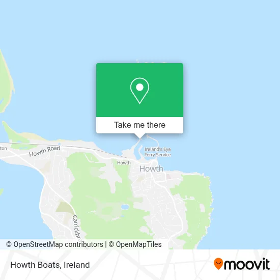Howth Boats map