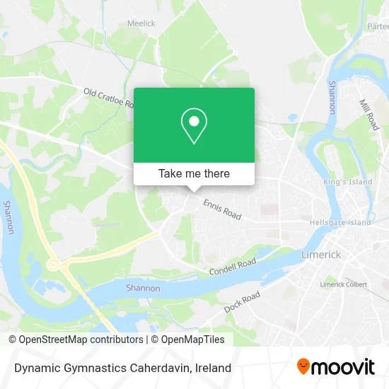 Dynamic Gymnastics Caherdavin map