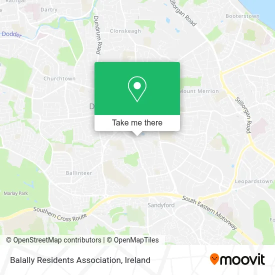 Balally Residents Association map