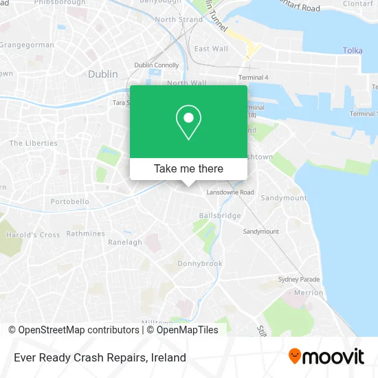 Ever Ready Crash Repairs map