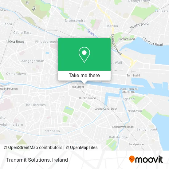Transmit Solutions map