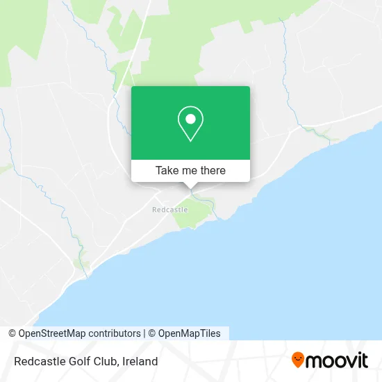 Redcastle Golf Club map