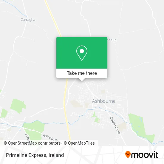 Primeline Express map