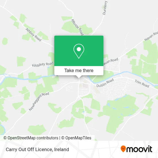 Carry Out Off Licence map