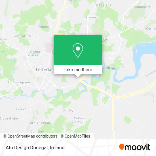 Atu Design Donegal map